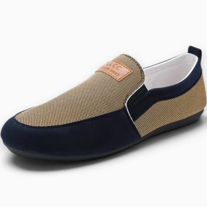 Mocassin footwear confortable pour trajets quotidiens, silhouette légère en toile douce