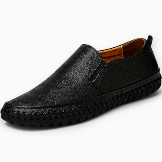 Mocassin fourrure marron avec doublure chaude pour l'hiver