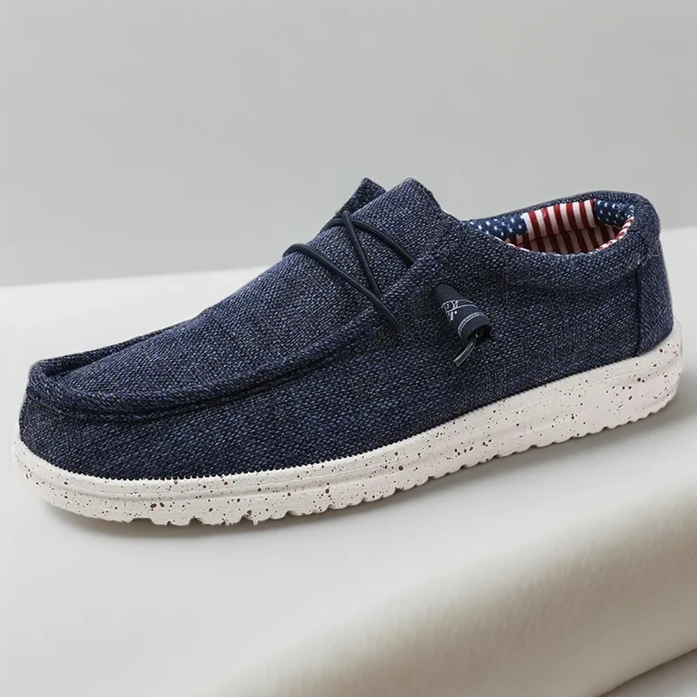 Mocassin homme grande taille blanc, détail de la semelle flexible