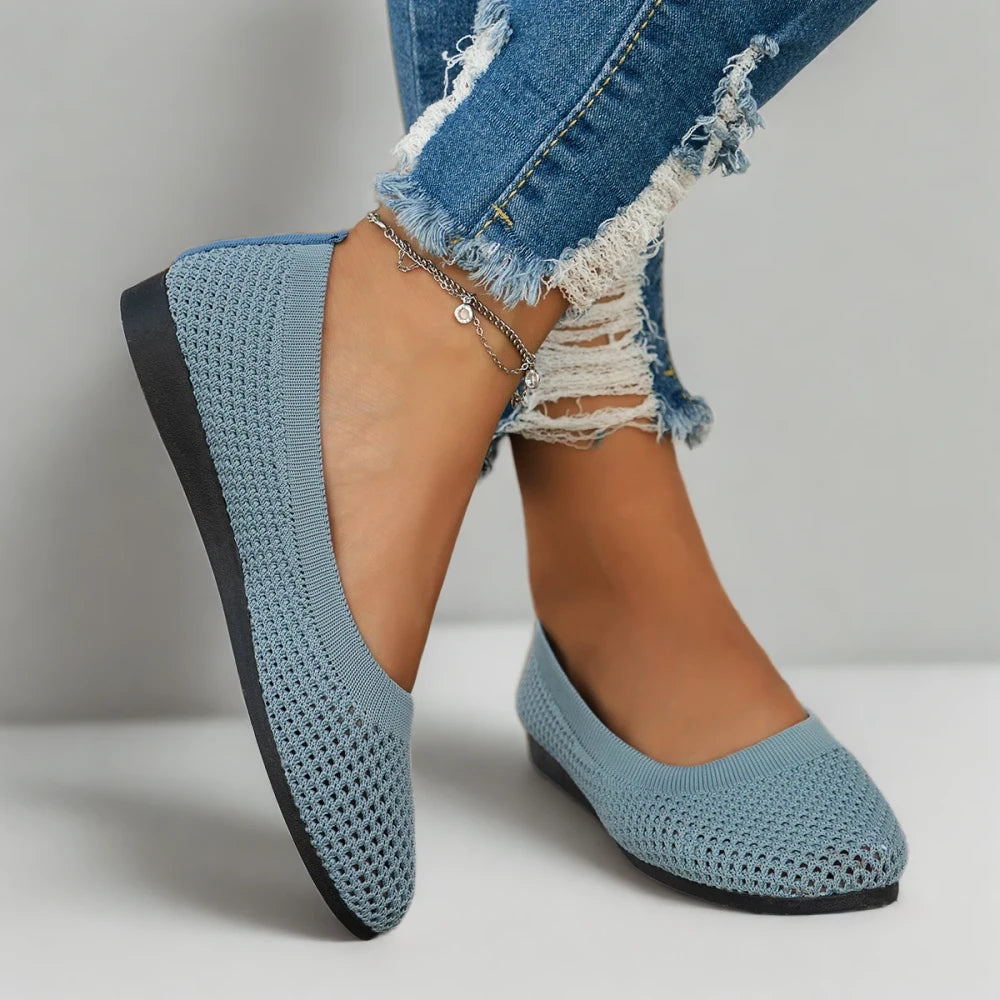 Mocassin gris femme léger et souple pour la marche urbaine