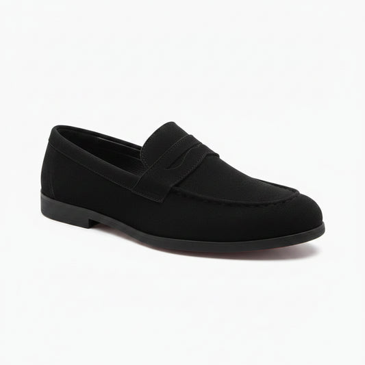 Mocassin haut homme en suédé marron avec silhouette rétro intemporelle