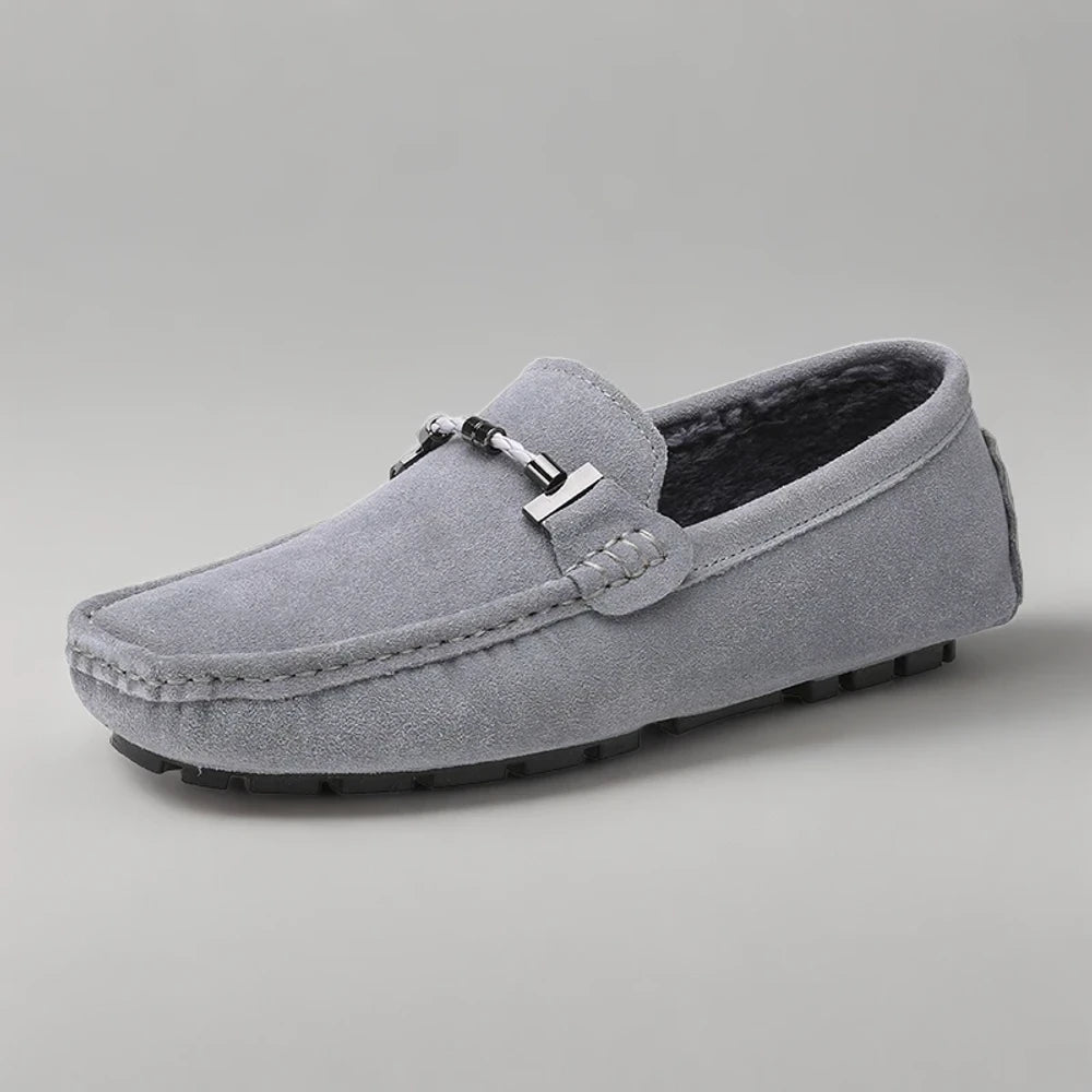 Mocassin pour homme saison froide, finitions nobles et élégantes