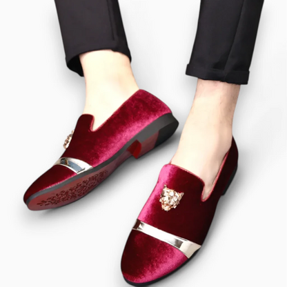 Mocassins homme bleu détail de la semelle et de la construction de qualité