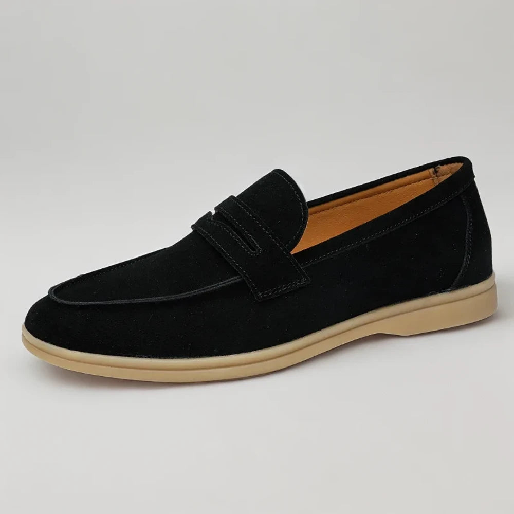 Mocassin classe homme vue de profil style anglais intemporel