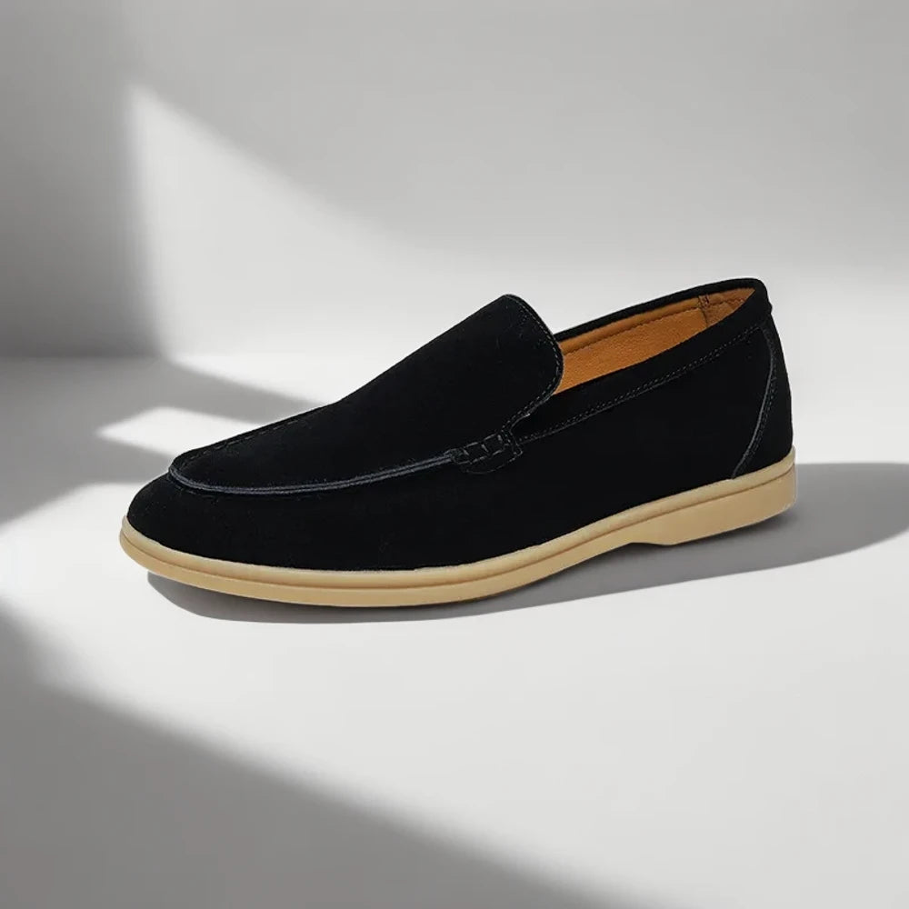 Détail de la couture et du finish du mocassin homme classe