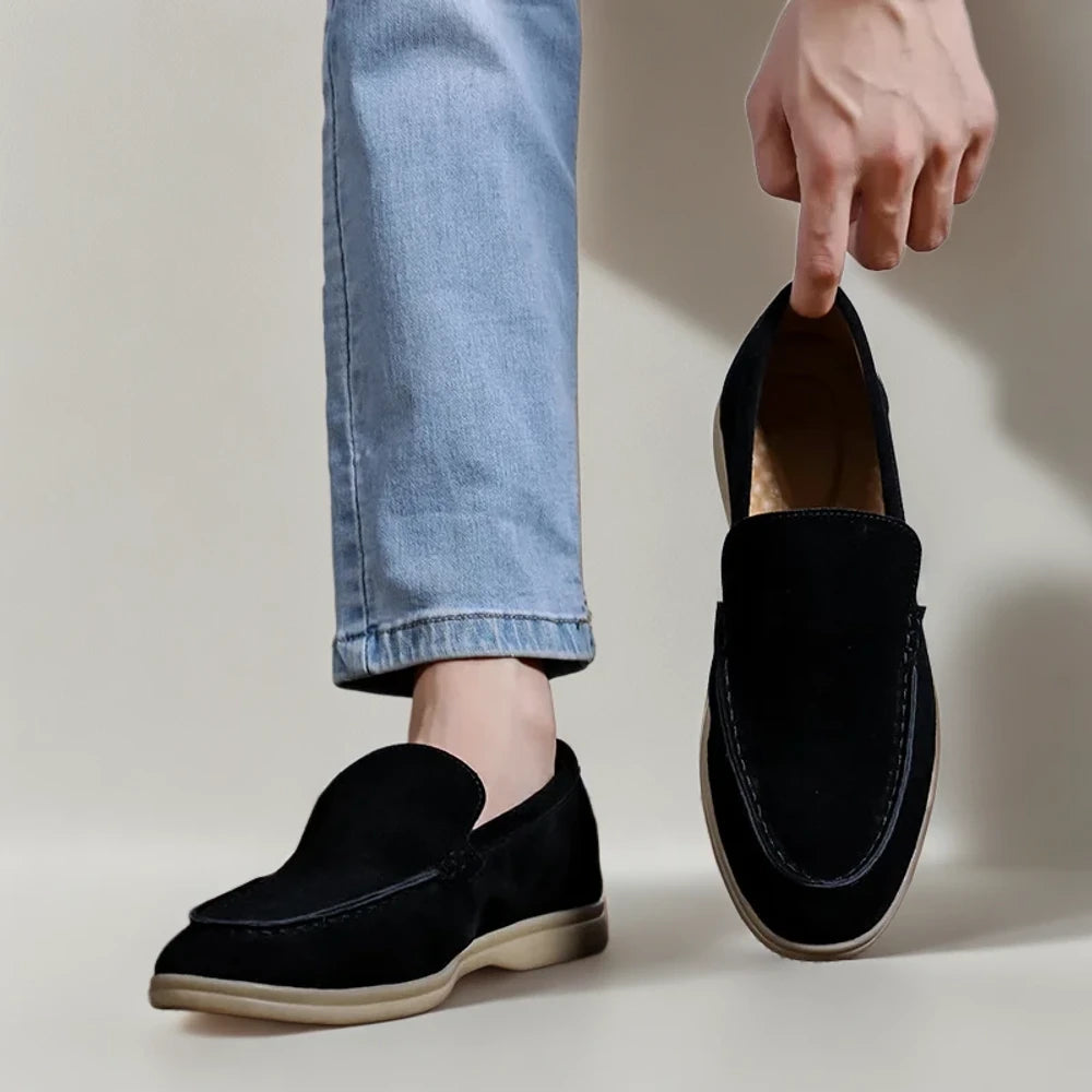 Profil intérieur du mocassin homme classe chaussure légère