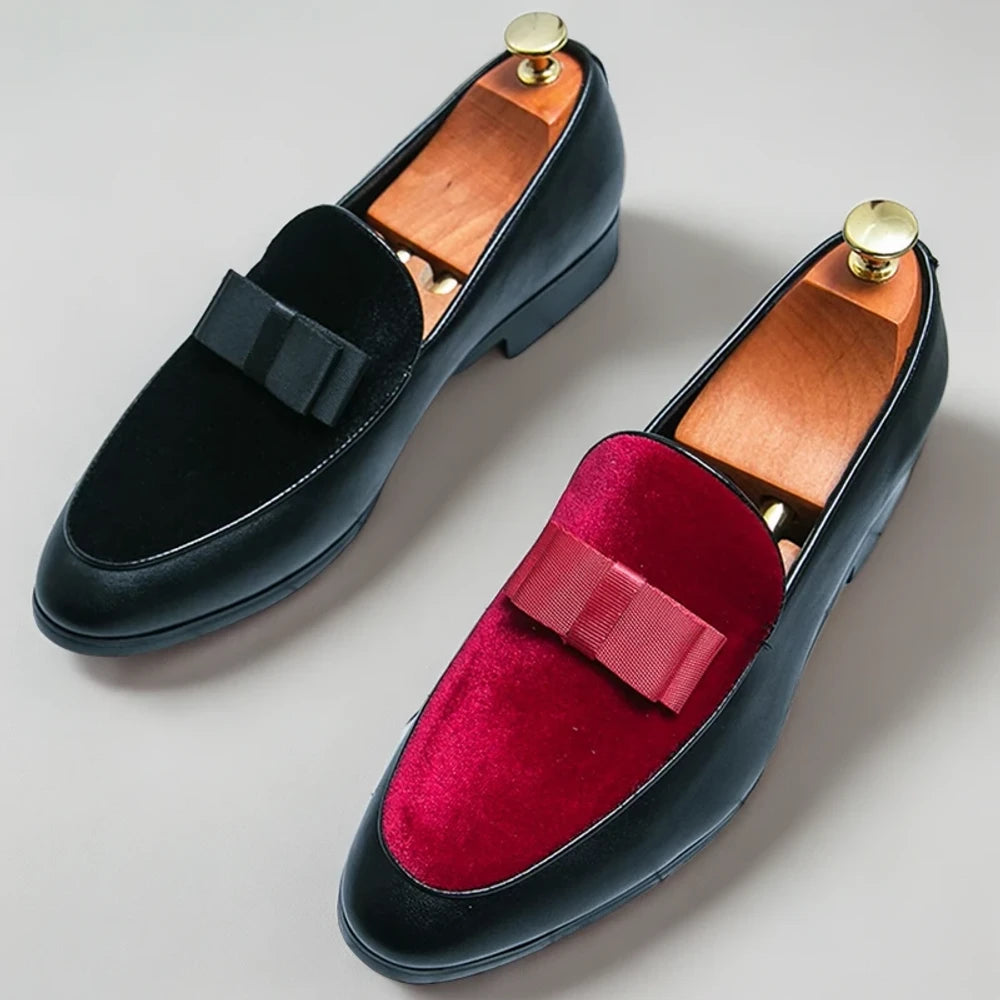 Mocassins indiens homme rouges style raffiné et intemporel
