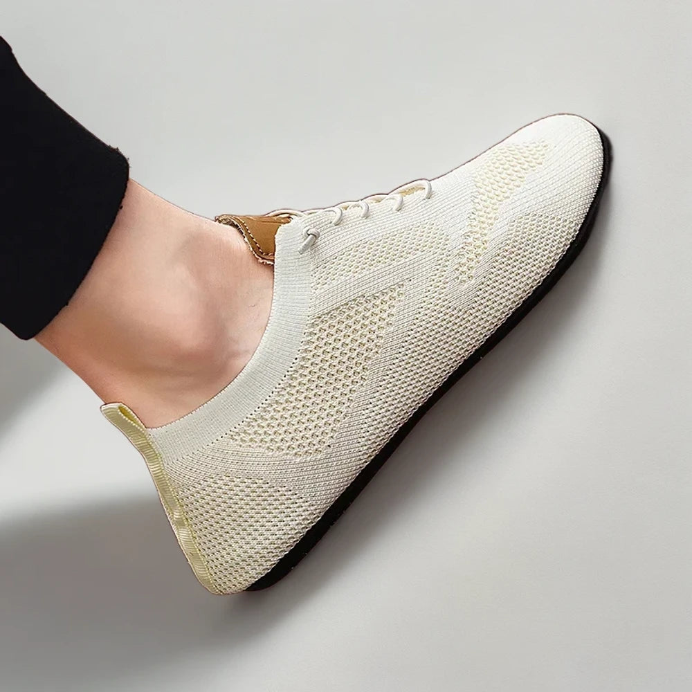 Vue dessus mocassin homme design minimaliste
