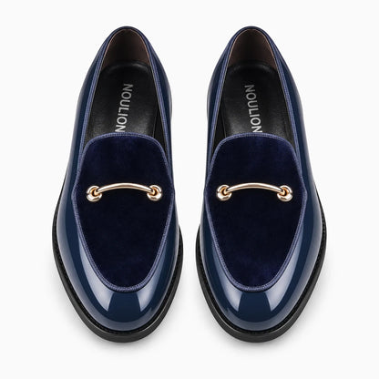 Outfit mocassin homme bleu franc enfilage facile confort grandes tailles