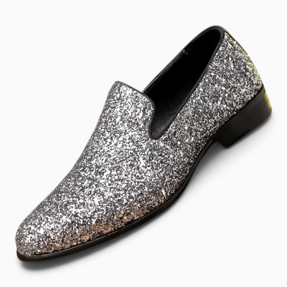 Mocassin homme pour mariage – Argenté