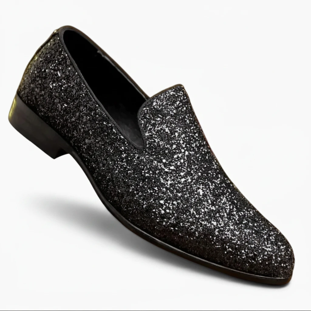 Profil latéral du mocassin homme luxe, structure souple et confortable