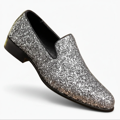 Mocassin bout carré homme vue de dessus, design minimaliste de prestige