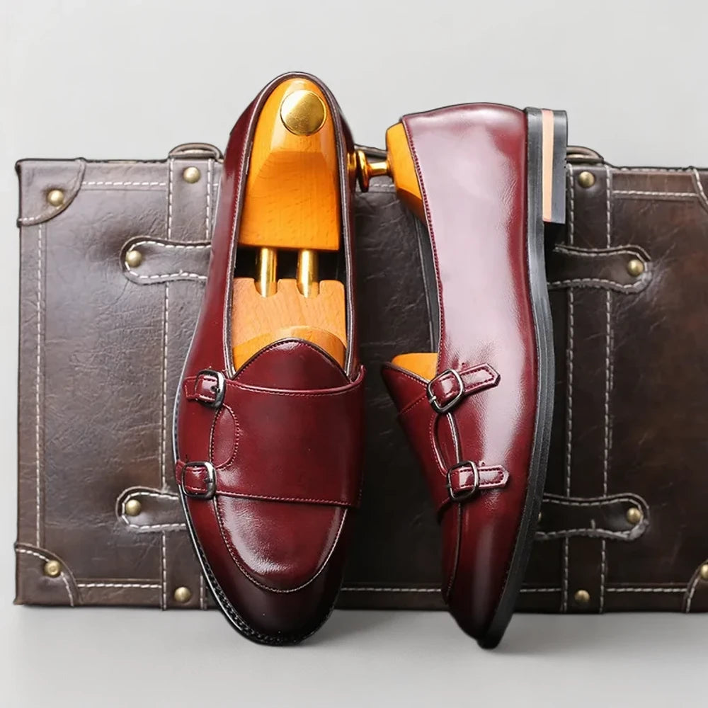 Vue de face du mocassin homme semelle gomme confortable pour usage quotidien