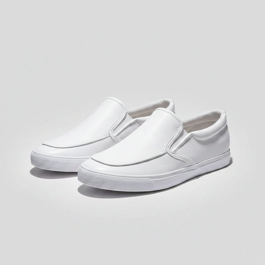 Mocassin homme sport blanc avec design épuré pour le quotidien