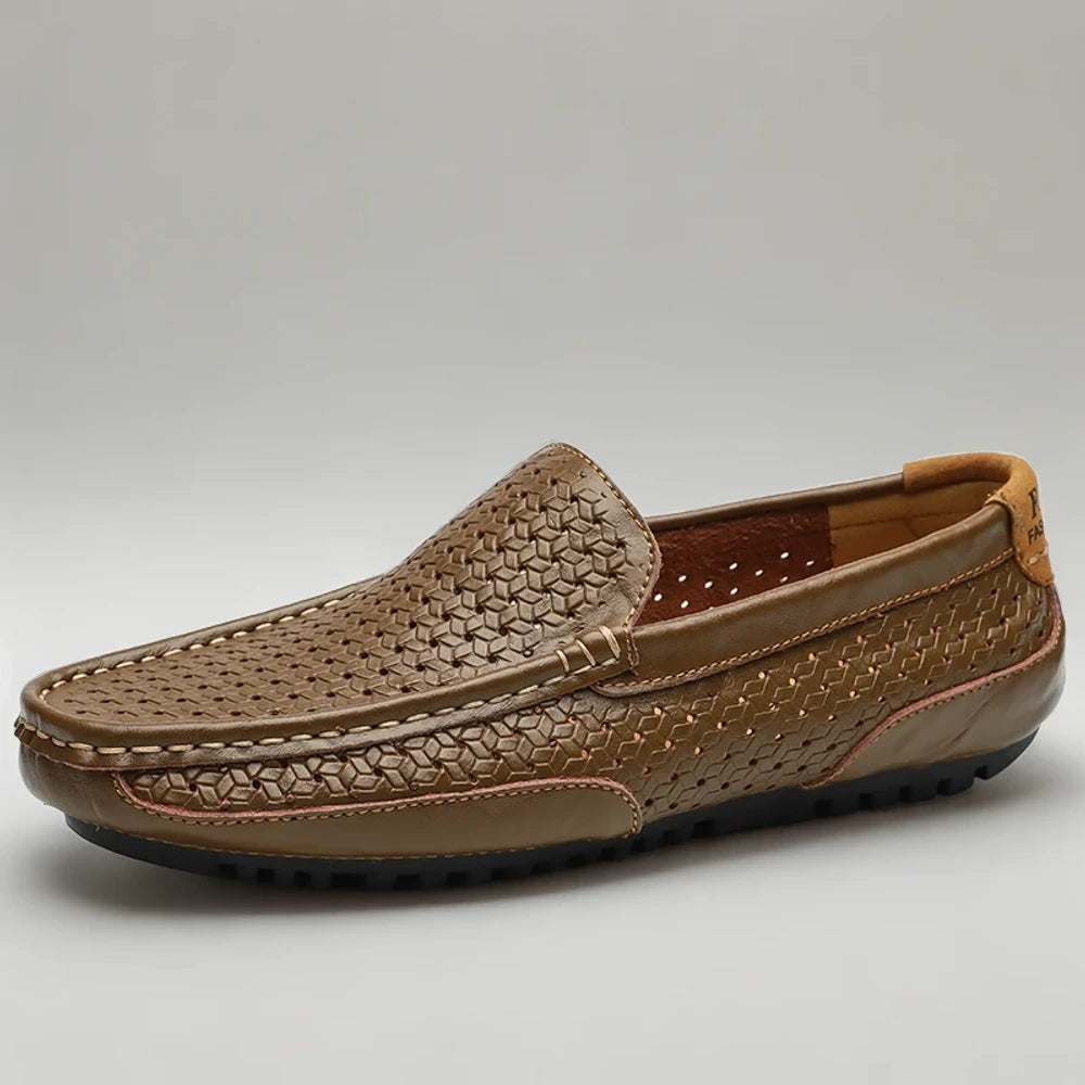 Mocassins homme tendance bleu marine, détail de la semelle