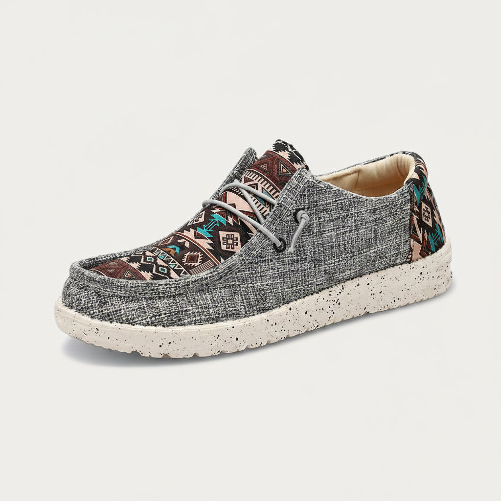 Mocassin homme velours bleu marine en toile souple pour l'été