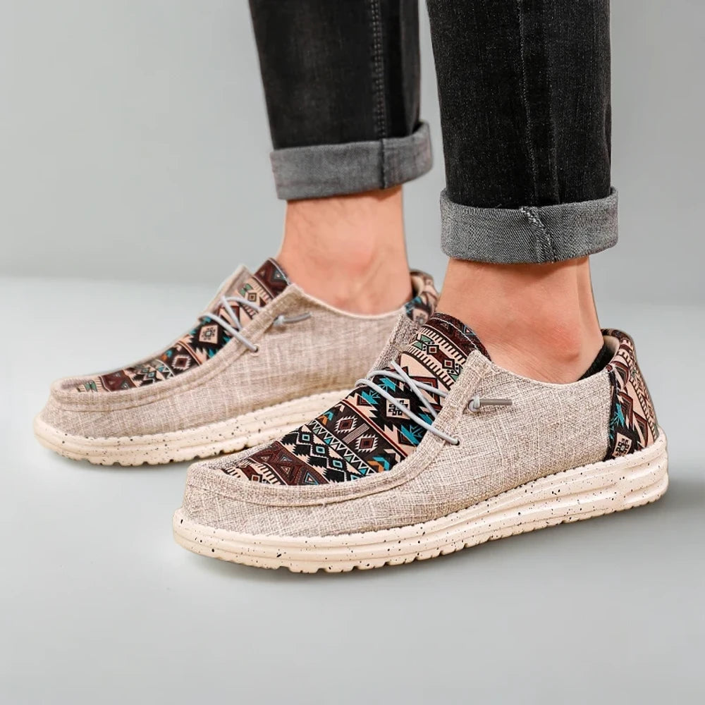 Mocassin velours respirant et léger, idéal pour les journées chaudes