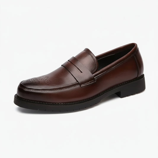 Mocassin homme vernis noir avec finition lustrée brillante