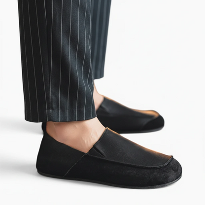 Mocassins chunky léopard disponibles en variantes noir et kaki