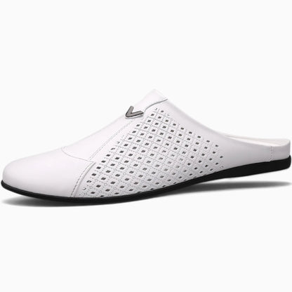 Mocassins chics homme blancs, élégance intemporelle en cuir premium