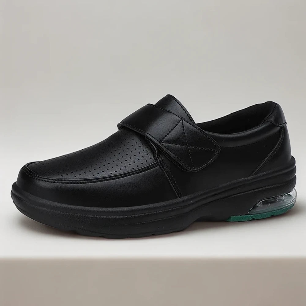 Mocassin femme large sans lacets, enfilage rapide et facile