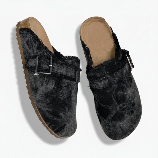 Mocassin loafer femme motif léopard vue de dessus