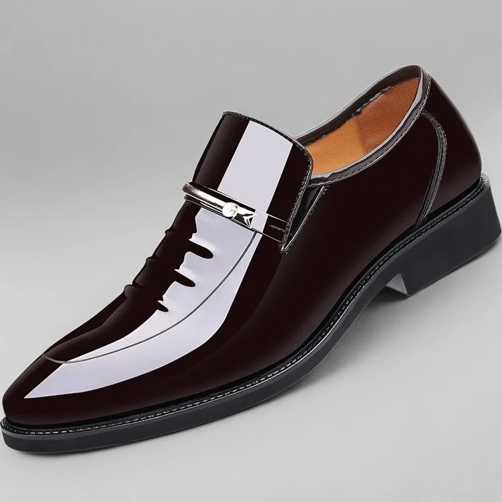 Mocassin loafer homme marron clair, style décontracté-chic intemporel