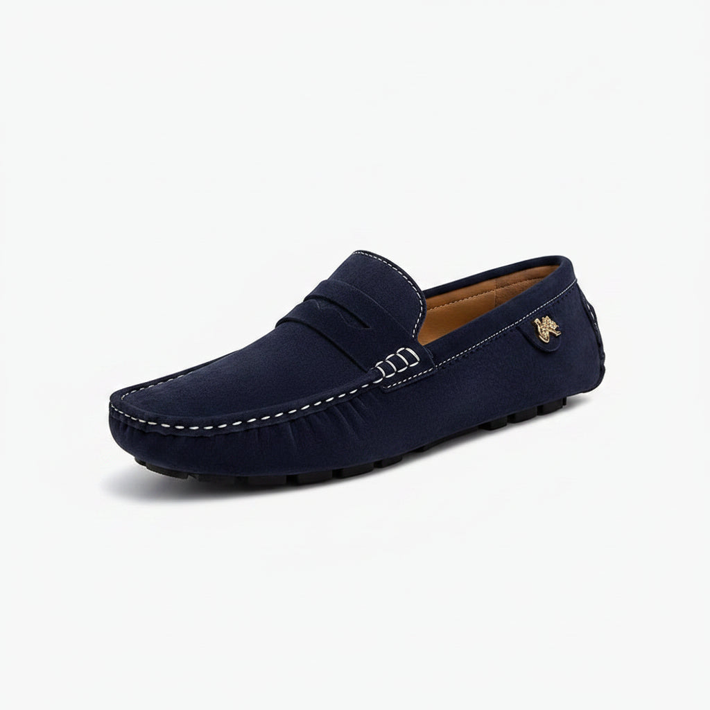 Mocassin mariage italien bleu marine élégant pour cérémonie et occasions spéciales