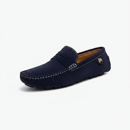Mocassin mariage italien bleu marine élégant pour cérémonie et occasions spéciales