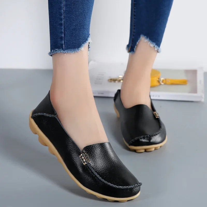 Mocassin noir profond pour mariage, vue de dessus du confort