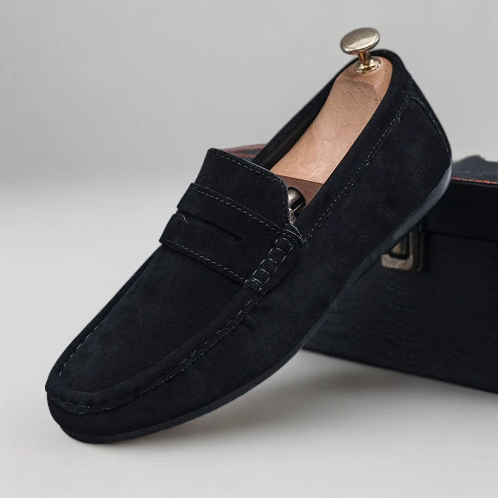 Détail de la semelle flexible mocassin moderne confort quotidien
