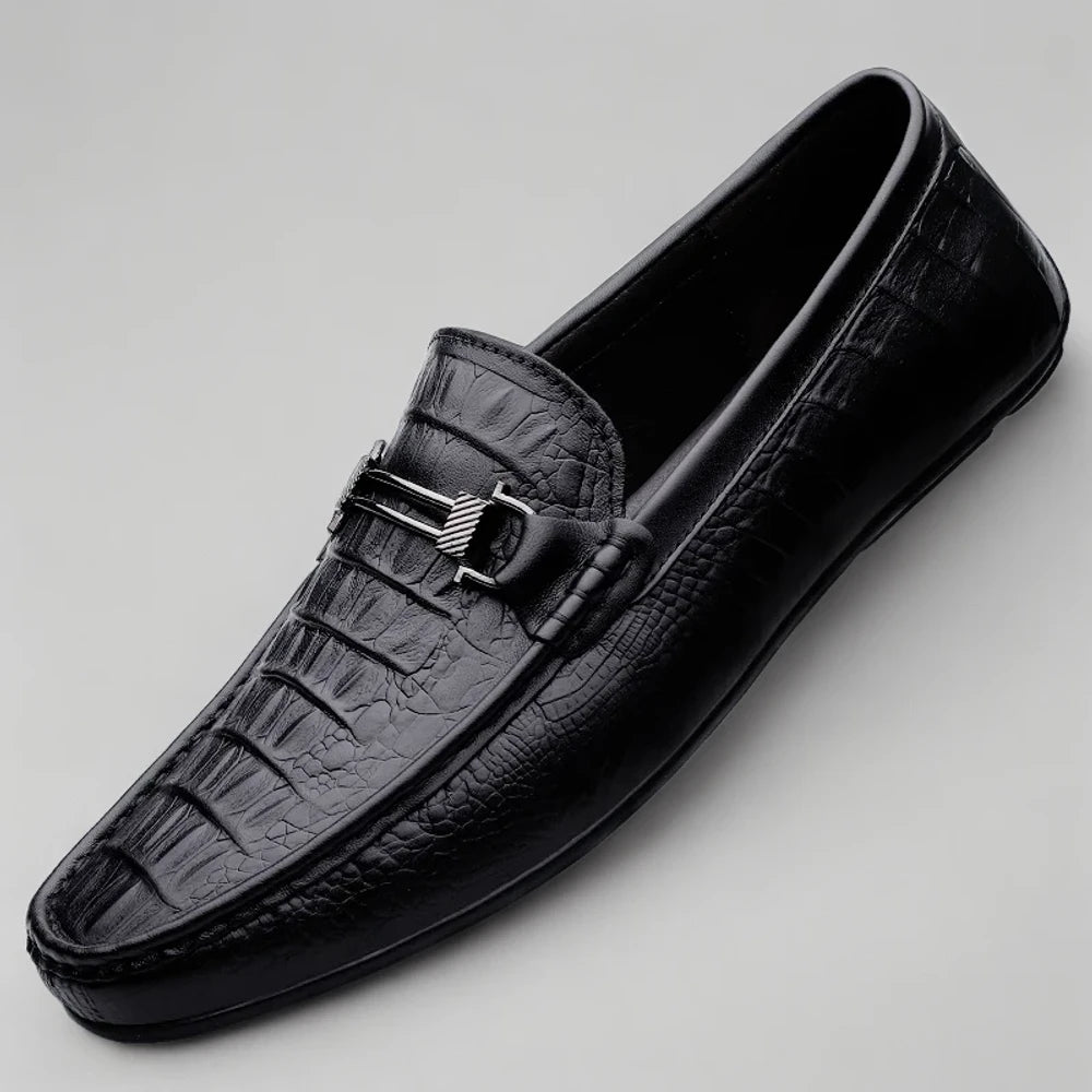 Semelle et intérieur confortable du mocassin montant homme
