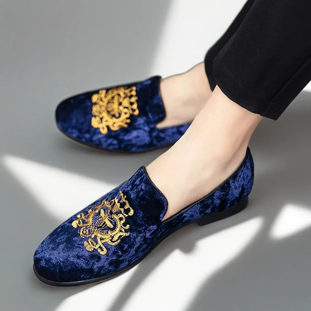 Espadrille mocassin homme rouge sans lacet, design épuré et élégant
