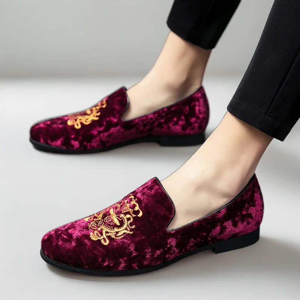 Espadrilles mocassins homme en daim, enfiler facile sans lacets