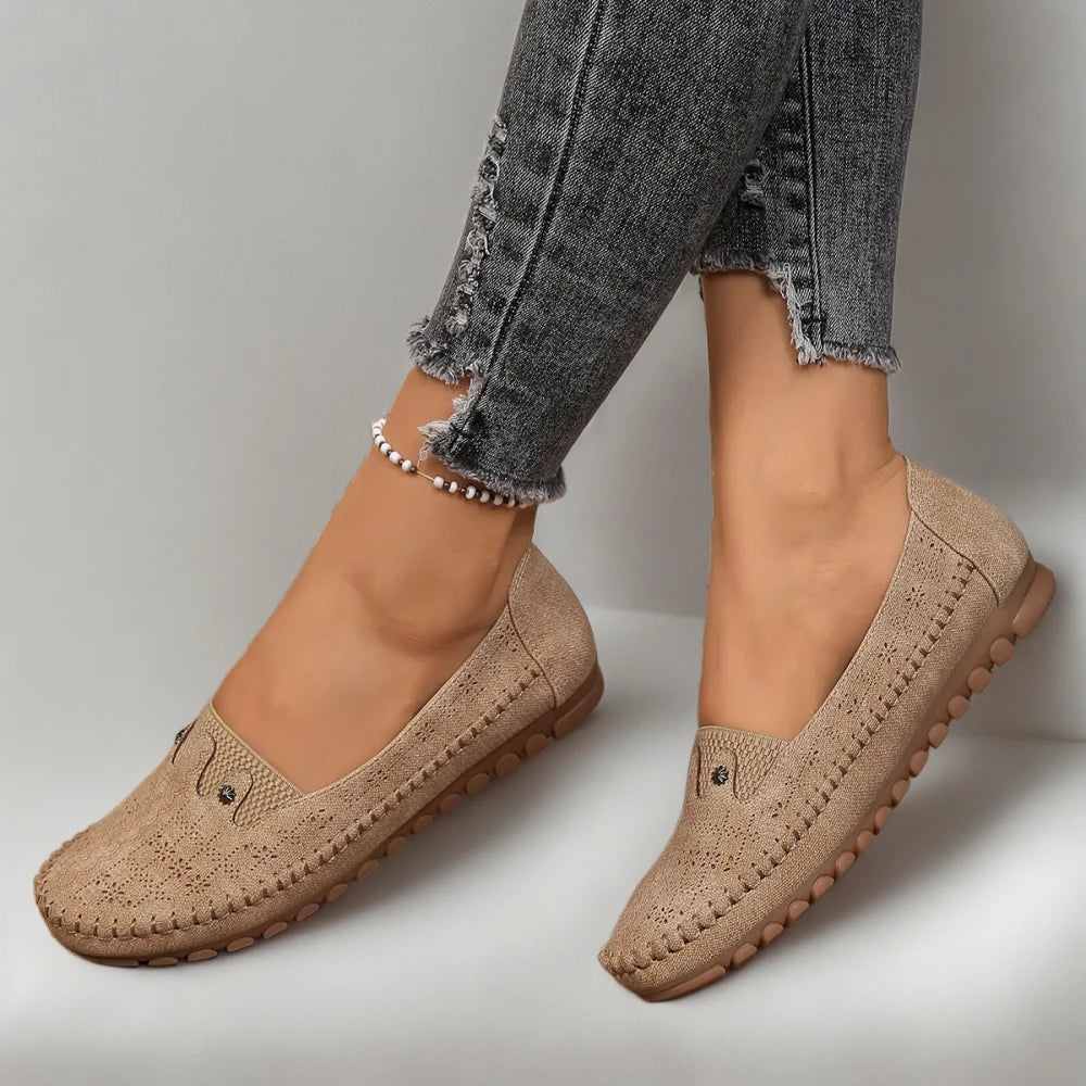 Mocassins orthopédique femme faciles à enfiler pour l'été avec allure féminine