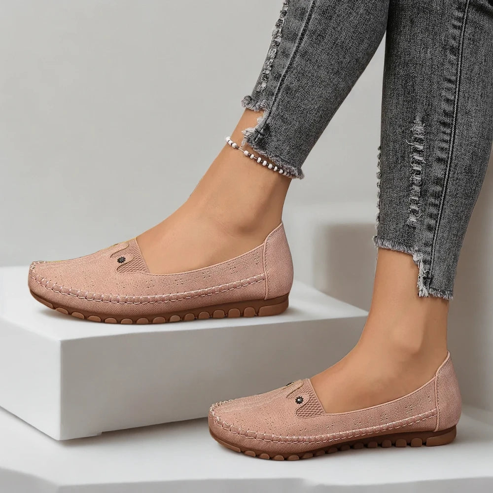 Chaussure mocassin femme orthopédique aérée idéale pour les beaux jours