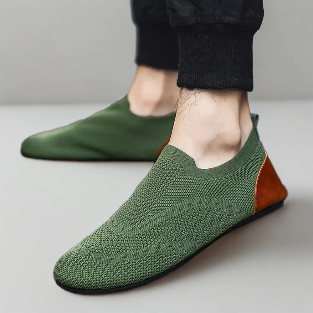 Mocassins ouvert noir et beige, collection complète couleurs