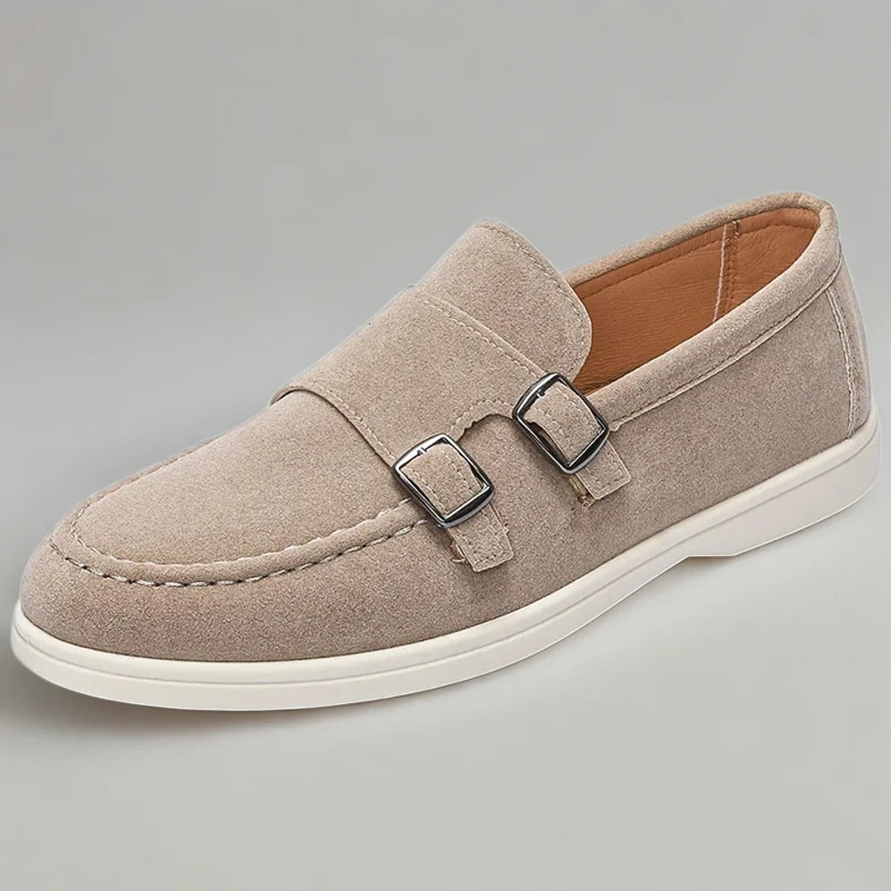 Mocassin pampilles homme en daim pour conduite confortable