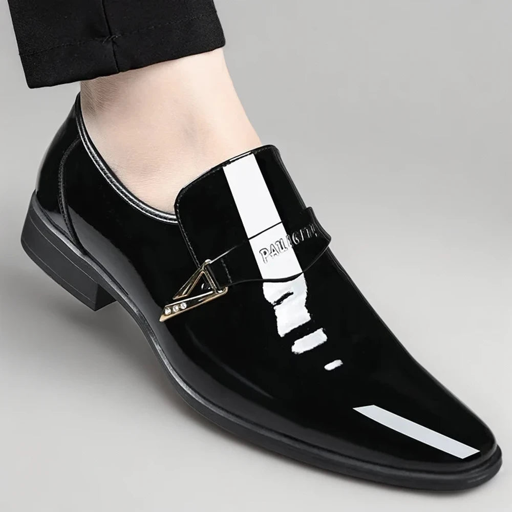 Mocassin picot homme blanc et noir collection luxe italienne pour homme