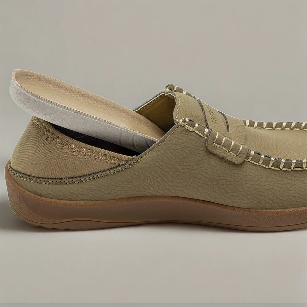 Mocassins femme pied large enfilables sans lacet pour facilité d'accès quotidienne