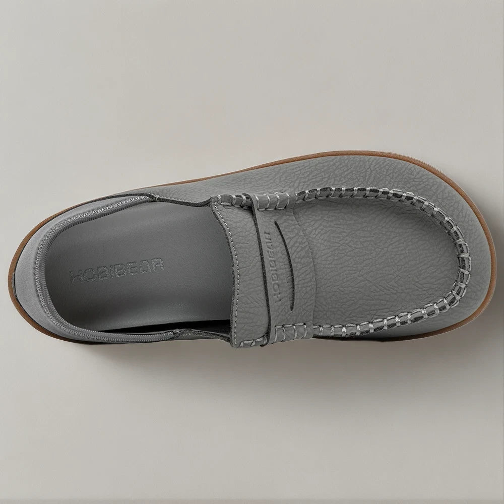 Intérieur spacieux du mocassin pieds larges femme offrant liberté de mouvement