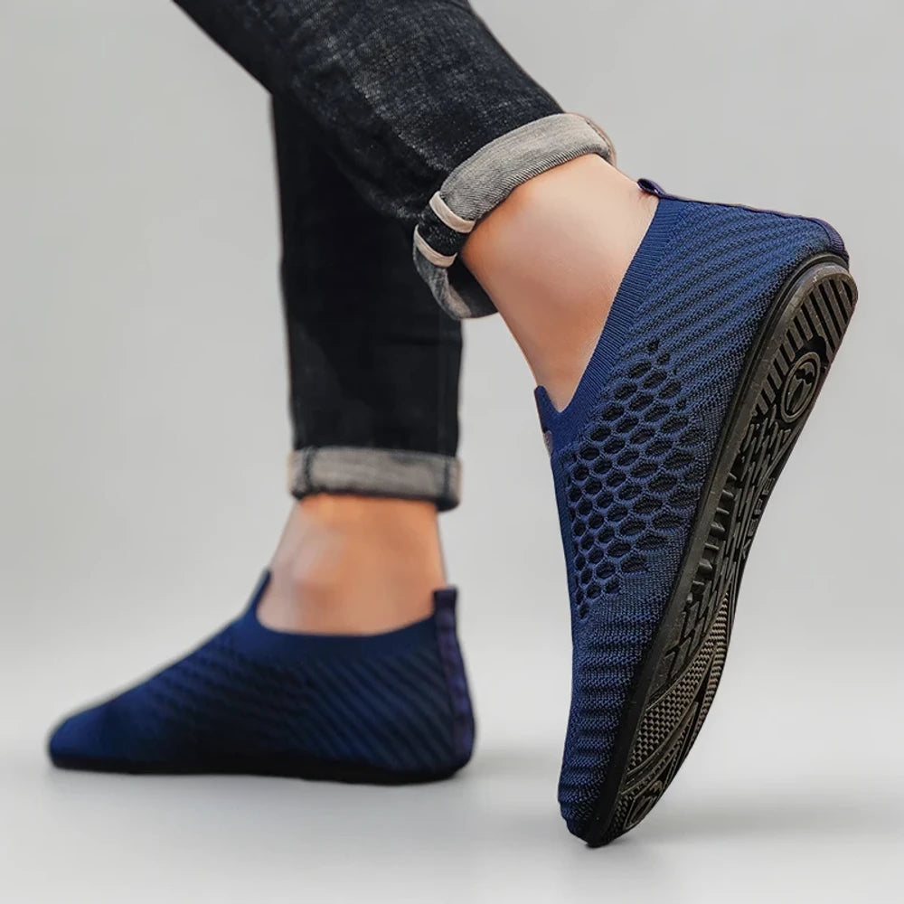 Textile respirant du mocassin plat, confort pour journées longues