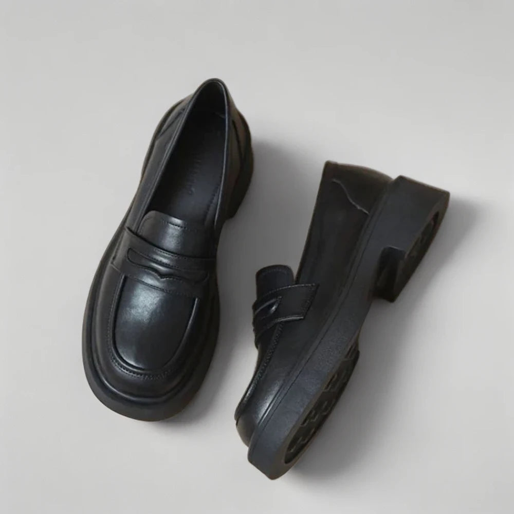 Semelle épaisse maintien mocassin femme plat pour confort quotidien