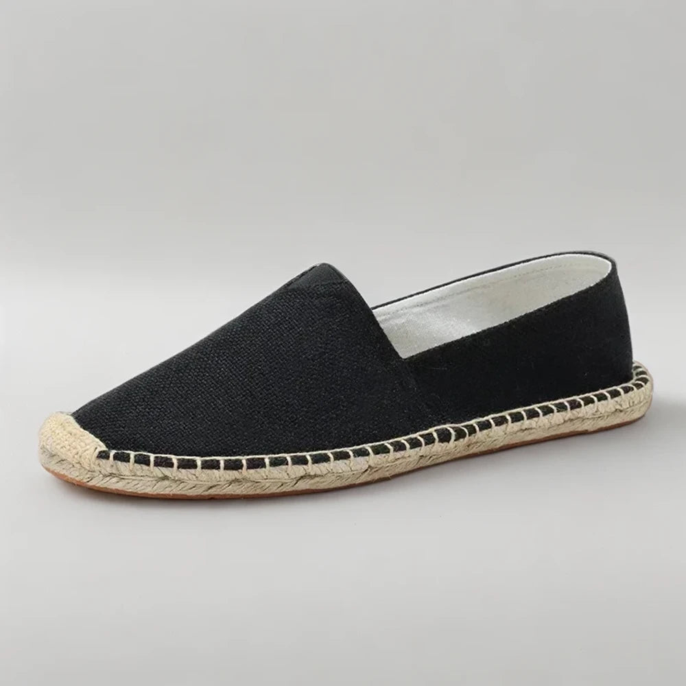 Mocassins homme plateforme blancs respirants vue de profil