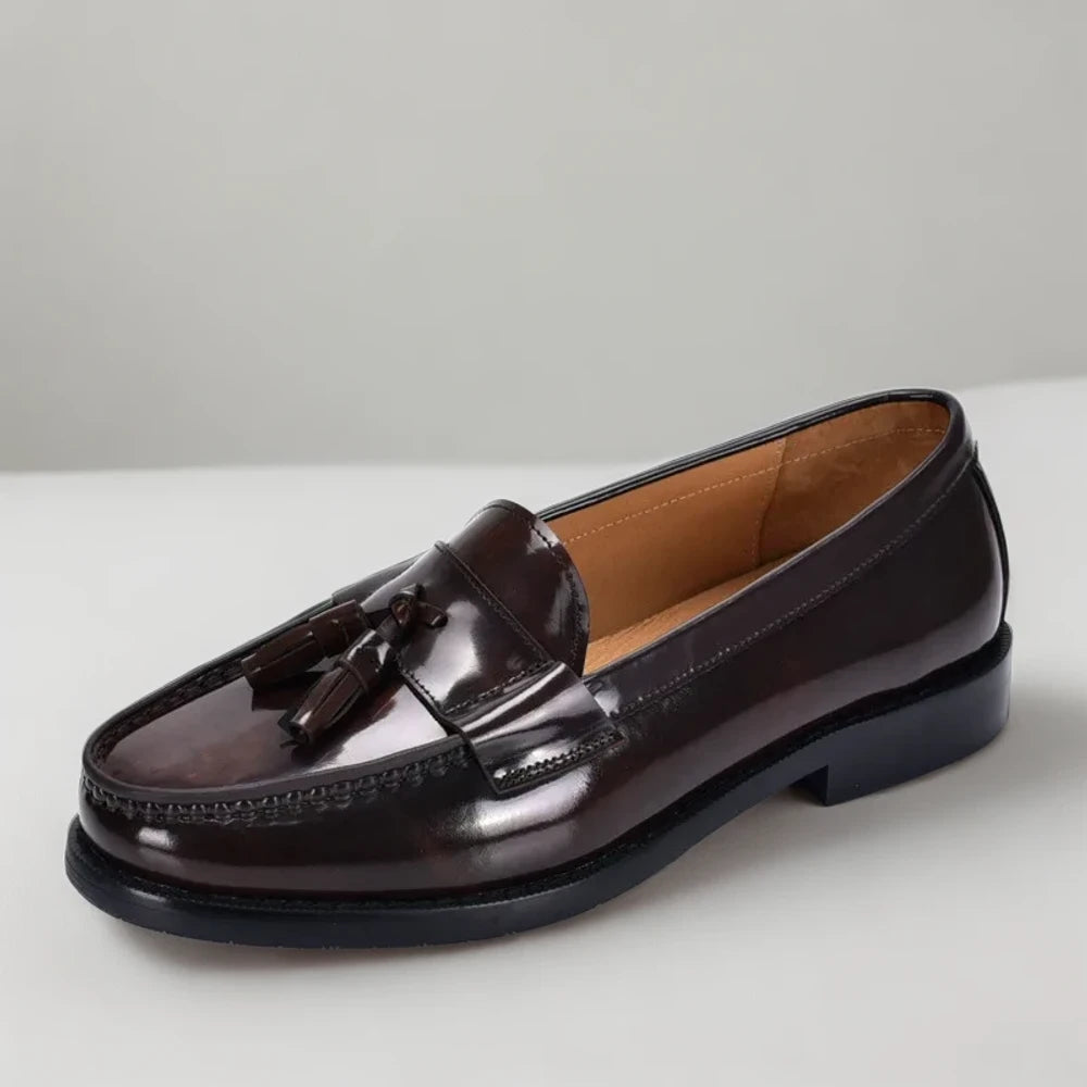 Mocassins à pompon noirs pour homme, confortables et élégants pour le quotidien