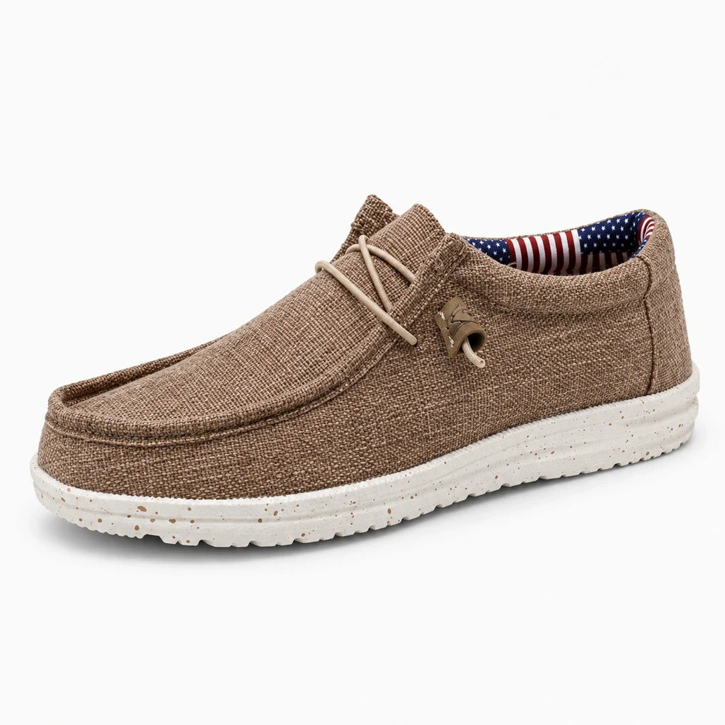 Mocassin sneakers en maille respirante sans lacets, vue de face