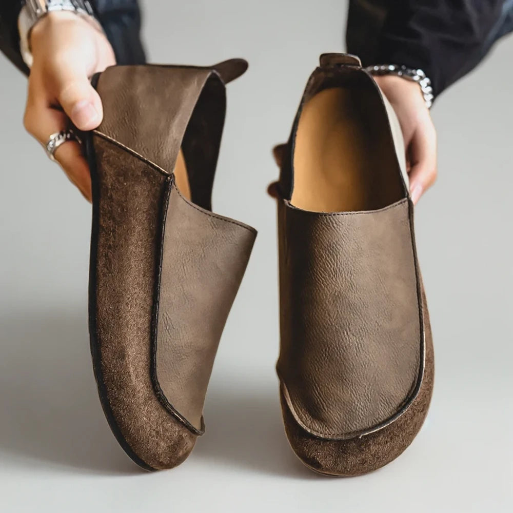 Mocassin homme tissu idéal pour la conduite et les trajets urbains
