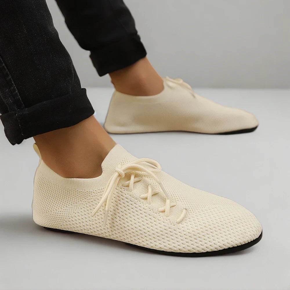 Mocassin en toile homme beige respirant idéal pour le bureau et l'été