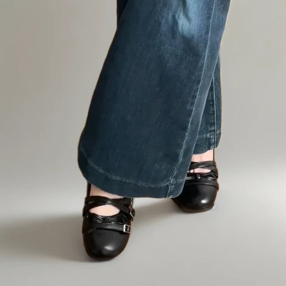 Mocassin vache porté au quotidien avec pantalon droit