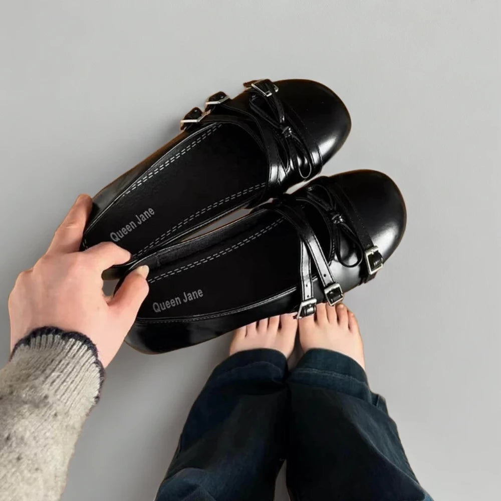 Mocassins vache confortables pour femme style vintage intemporel